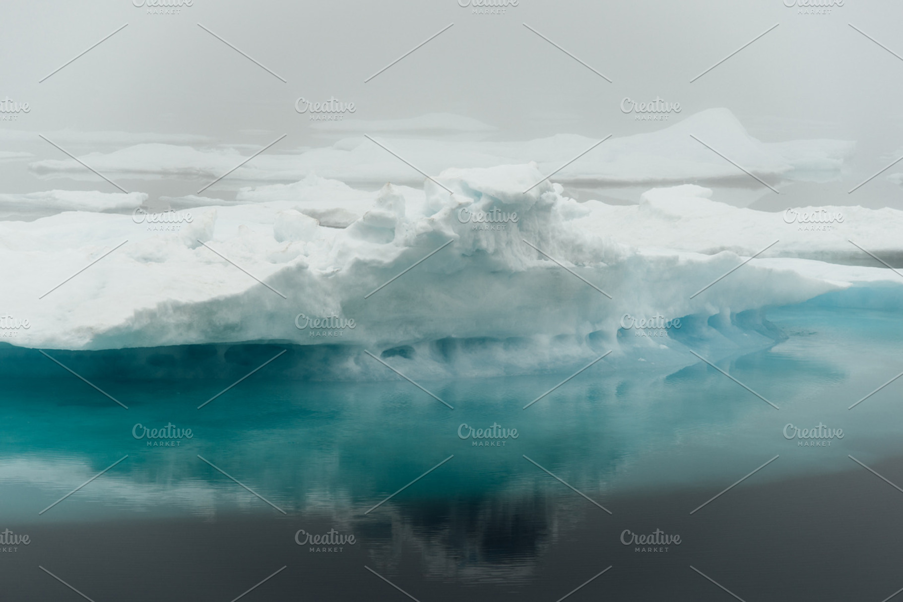 Iceberg In Fog