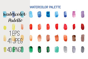 №13 Color Palette Watercolor, set 1