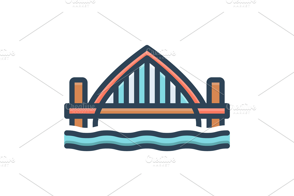 Newcastle gateshead color icon, a Duotone Icon by Creative priyanka