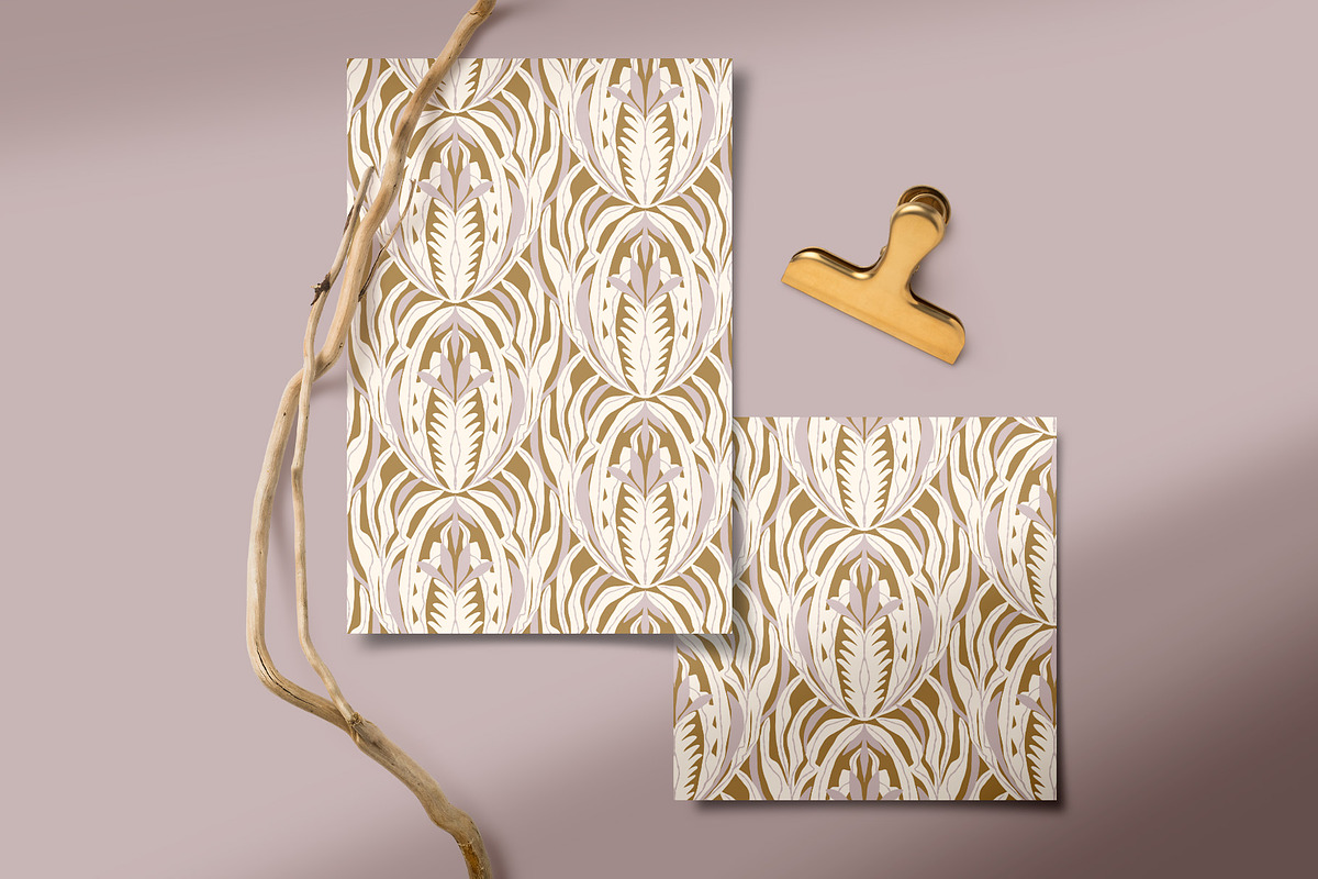 Motif Leaves Wallpaper, a Wallpaper Graphic by Bloomart Studio (Photo 7 of 7)