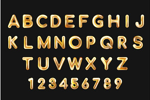 Golden liquid alphabet. 3d gold, an Object Illustration by Stock-Smart-Start