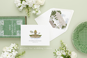 Watercolor charleston wedding venue, an Object Graphic by Grace Noboa Illustrations (Thumbnail 3 of 8)
