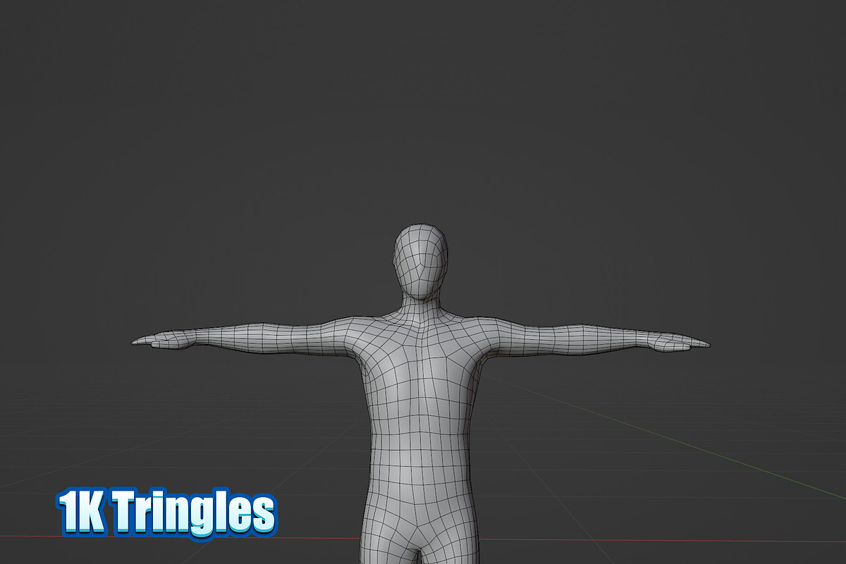 Male Human Base Mesh – Rigged, a Characters & Person 3D Model by Casa Mandarina (Photo 8 of 8)