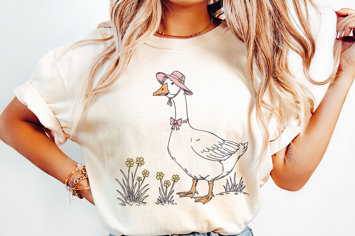 Spring Silly Goose PNG Digital, an Illustration by SharpMarketplace (Photo 2 of 9)