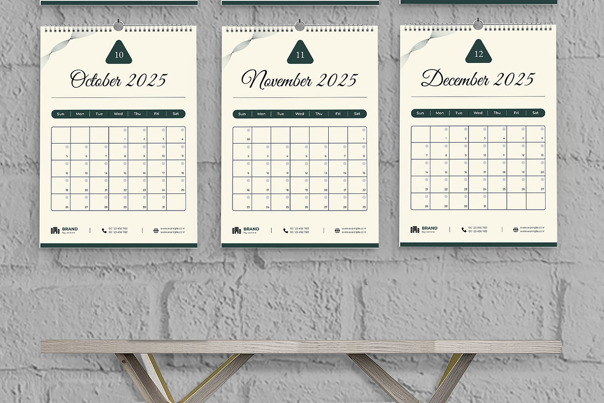 Wall Calendar 2025, a Stationery Template by MightyDesign (Photo 4 of 7)