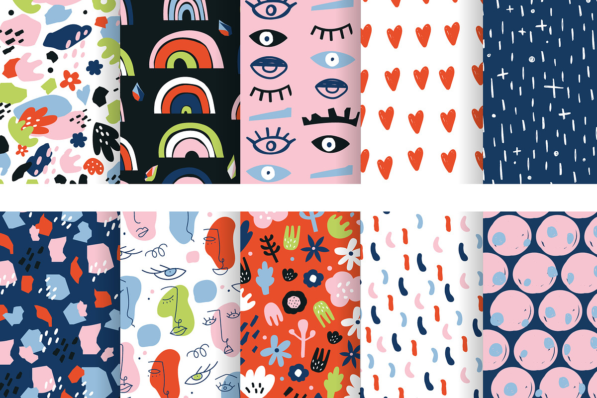 Abstract geometric shapes & patterns, a Pattern Graphic by narinadraban (Photo 2 of 7)
