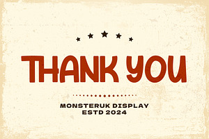 Monsteruk Display Font