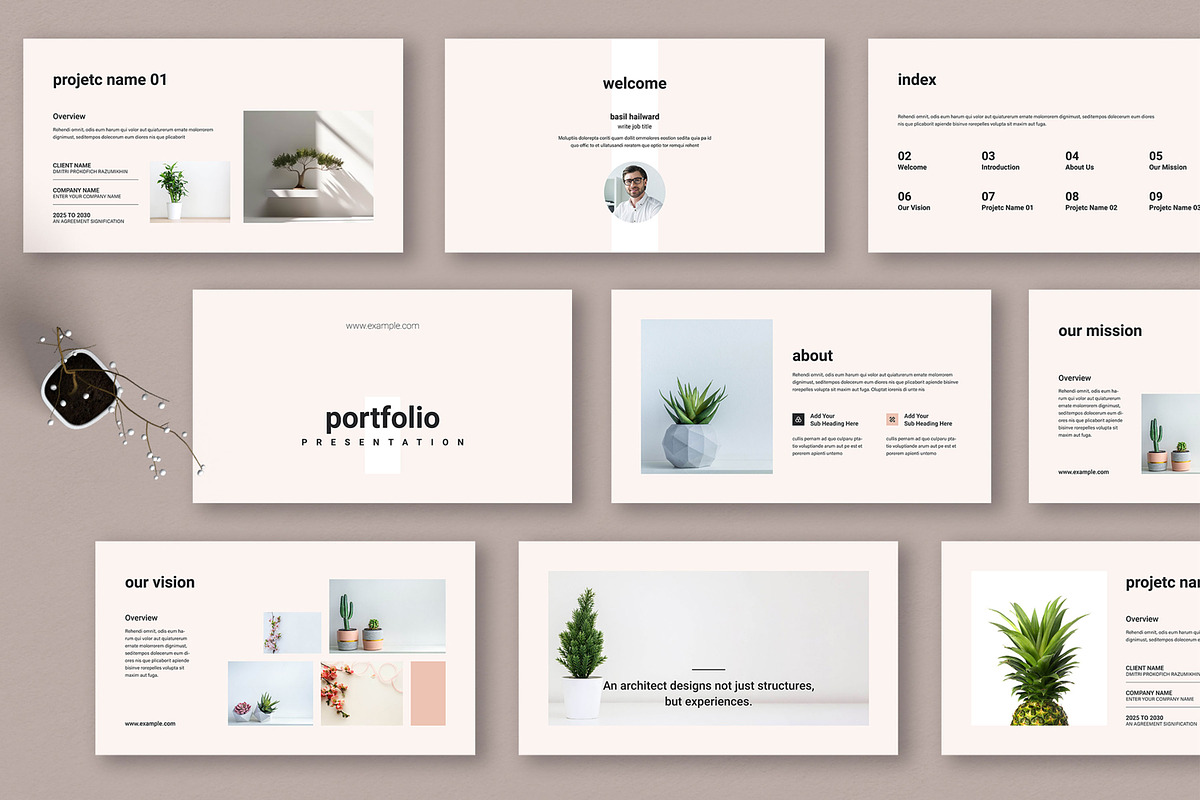 Portfolio Presentation Template, a Presentation Template by MightyDesign (Photo 1 of 8)