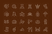 Thanksgiving Icons Collection, an Outline Icon by Prosymbols (Thumbnail 7 of 7)