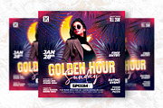 Golden Hour Party Flyer Design, a Flyer Template by Shajib Shikder (Thumbnail 2 of 2)