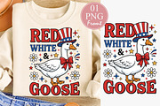 Red White and Goose PNG, a Seasonal Illustration by Rose Art (Thumbnail 1 of 3)