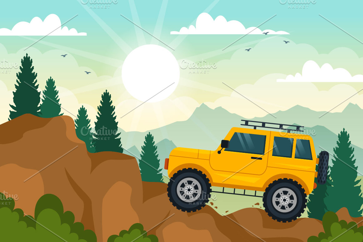 14 Off Road Vehicle Illustration, a Sport Illustration by denayunebgt (Photo 5 of 5)