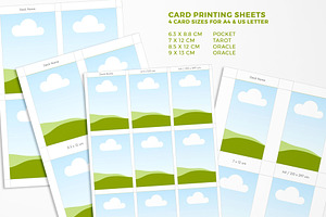 Tarot Cards Template for Canva, a Card Template by Iconogenic