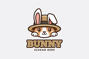 Cute Bunny Logo, a Branding & Logo Template by shazi
