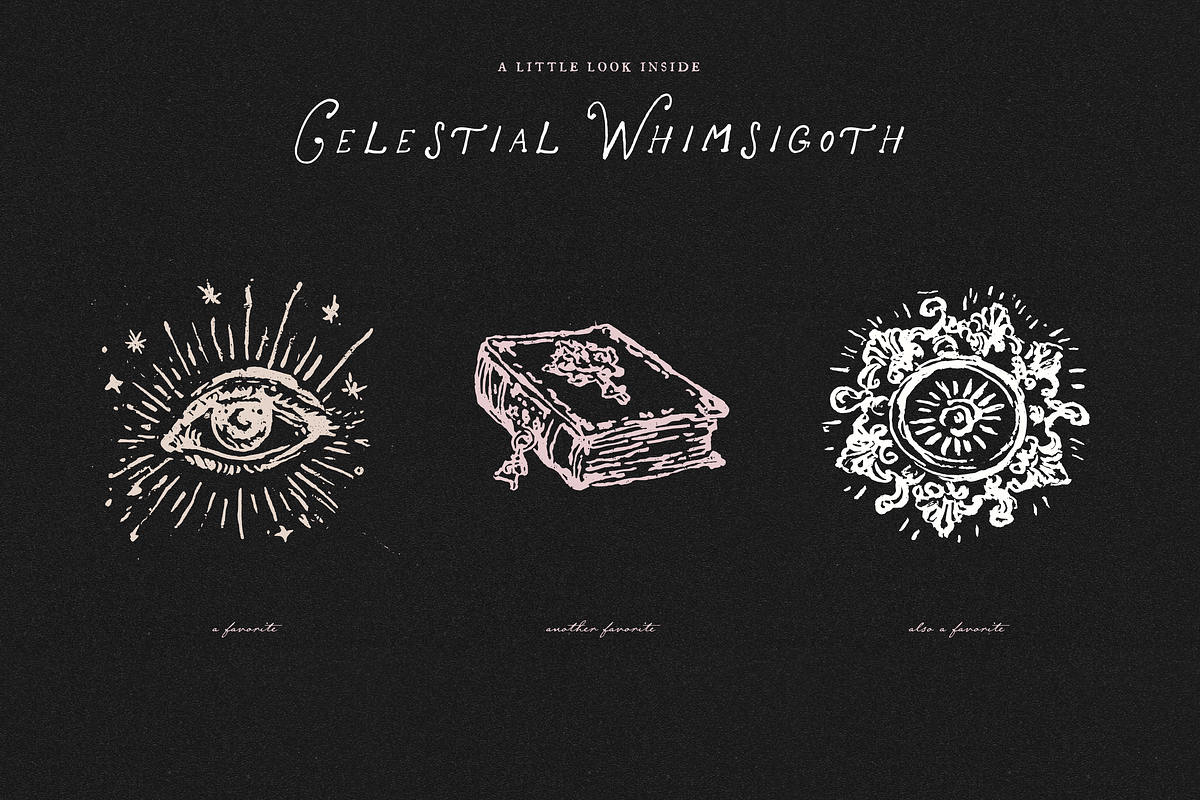 Whimsigoth Aesthetic Clipart Set, an Object Illustration by The October Creative (Photo 11 of 12)