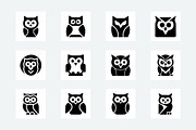 35 Owl Icon Pack, an Animal Illustration by Vectorium Studio (Thumbnail 3 of 6)