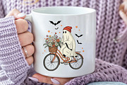 Retro Ghost Fall Autumn Halloween, an Illustration by CraftArtStudio (Thumbnail 3 of 4)