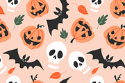 14 Cute Halloween Patterns, a Pattern Graphic by Kokoshka (Thumbnail 3 of 3)