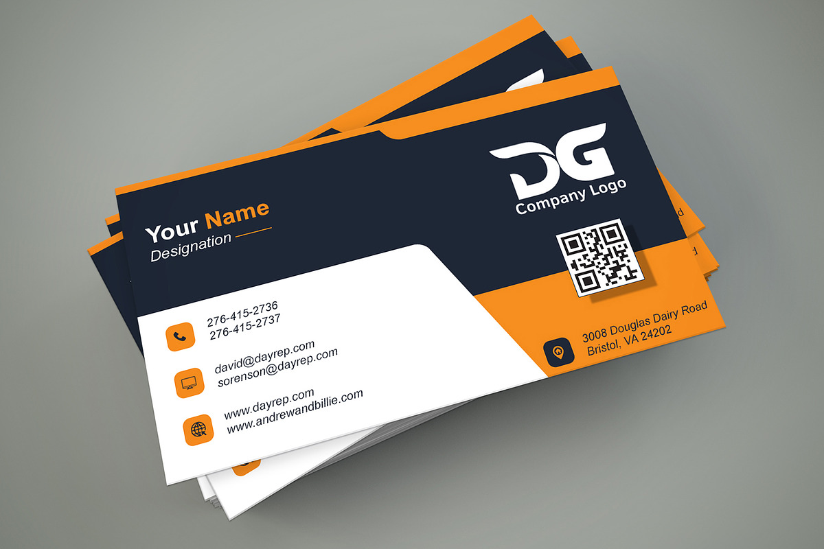 Office Business Card Template - PSD preview 6