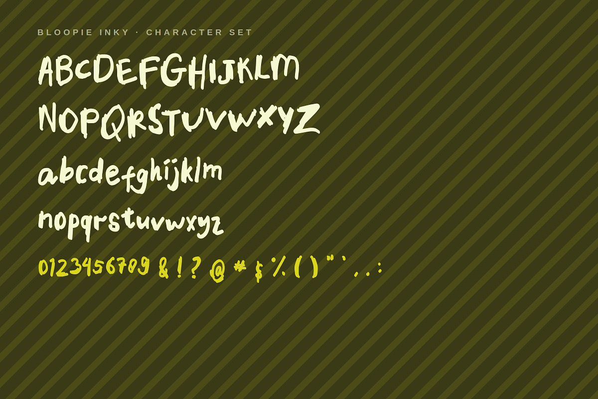 Bloopie Inky – Playful Hand-Painted, a Sans Serif Font by Gookkis Studio (Photo 3 of 16)