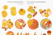 Tea and Cinnamon Collection, a Seasonal Illustration by GVGraphics (Thumbnail 2 of 15)