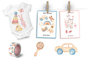Watercolor Kids Toys & Clothes, an Object Illustration by MayaNavits (Thumbnail 12 of 17)