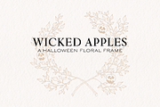 Wicked Apples | Halloween Crest, a Seasonal Illustration by The Happy Ginger Co. (Thumbnail 1 of 4)