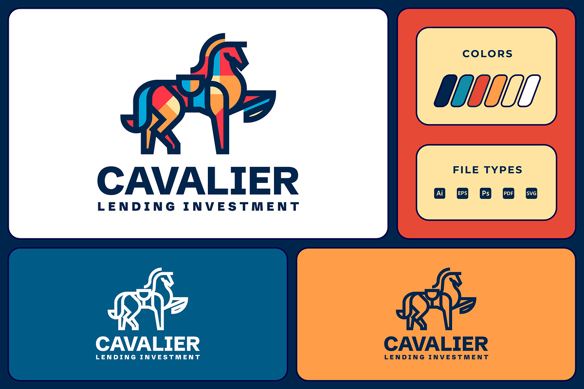 Cavalier - Modern Horse Logo, a Branding & Logo Template by Suhandi (Photo 1 of 4)