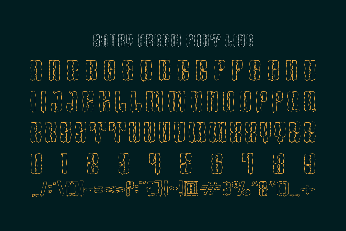 Scary Dream - Halloween Font, a Handwritten Font by Viswal Studio (Photo 7 of 7)