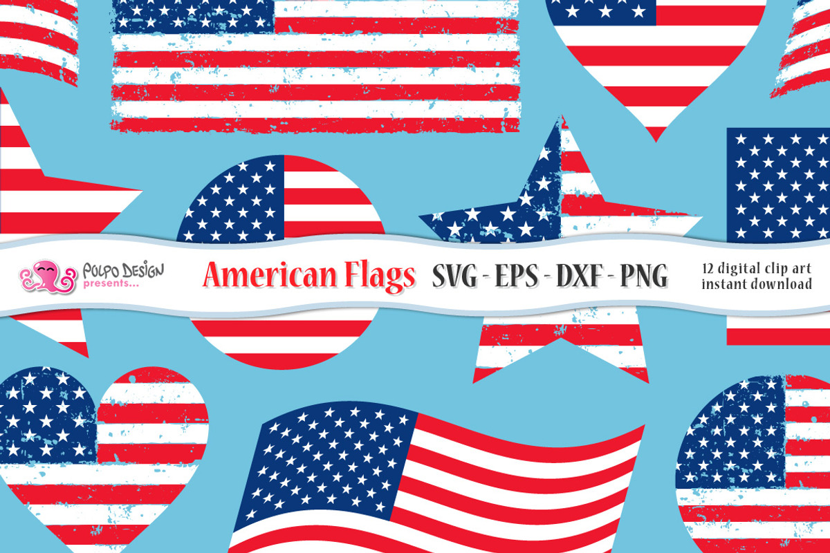American Flag SVG, an Object Graphic by PolpoDesign (Photo 1 of 5)