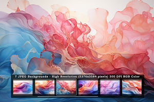 7 Abstract Enchanted Eddy Background