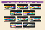 Markers for Procreate, a Brush Add-On by Brian Ritter Design (Thumbnail 11 of 11)