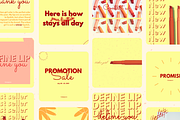 60 Yellow Candy Instagram template, a Social Media Template by LemonNguyen (Thumbnail 6 of 6)