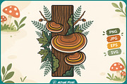 Mushroom Botanical Clipart Bundle, an Object Graphic by Actual Pixel (Thumbnail 13 of 21)