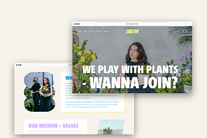 Flower Play Squarespace Template