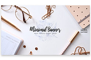 5 Minimal Youtube Banners, a Social Media Template by RussGFX (Thumbnail 2 of 6)