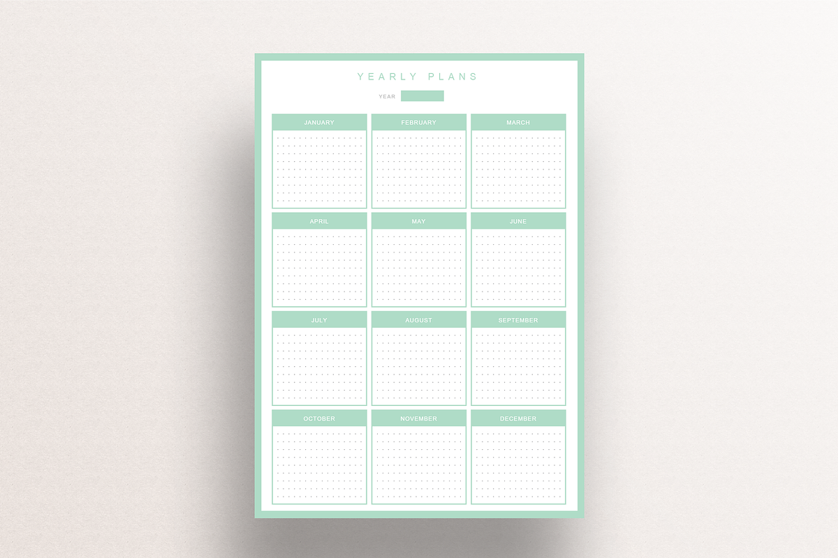 Printable Planners BUNDLE 2020, a Stationery Template by Suphansa (Photo 9 of 17)