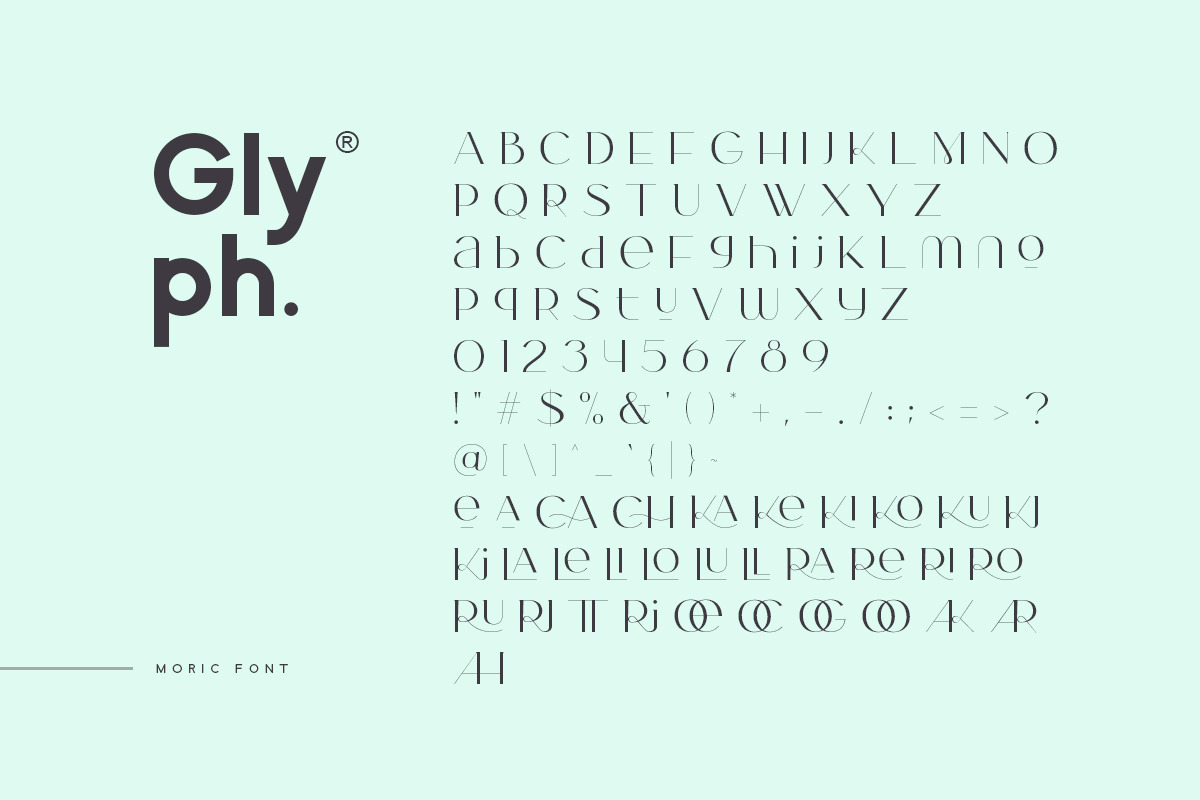 Moric Typeface, a Sans Serif Font by vuuuds (Photo 13 of 14)