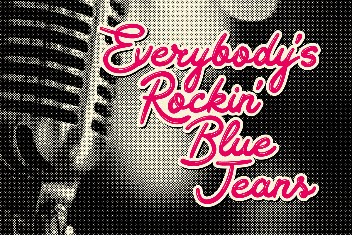 Rockabilly Romance - 50s Script Font, a Script Font by Wingsart Studio (Photo 14 of 15)