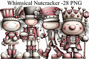 Whimsical Nutcracker Clipart, an Illustration by Libby Wishes (Thumbnail 1 of 6)