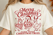 Funny Christmas Chicken PNG, a Seasonal Illustration by DreamCafeArt (Thumbnail 4 of 7)