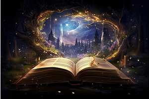 Open Magic Book. Generate Ai