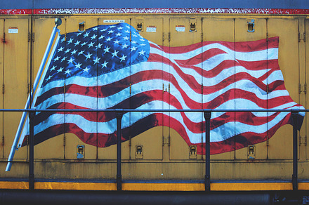 America stock photo containing train and painting