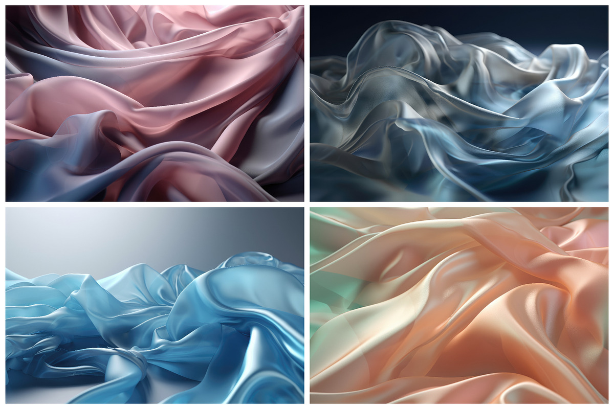 24 Soft Silk Fabric Backgrounds, a Texture Graphic by HipFonts (Photo 2 of 7)