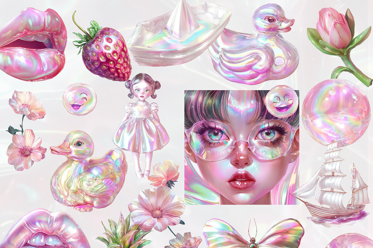Dreamy Pink Collection, an Object Graphic by Natali Batu (Photo 5 of 16)