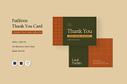 Padilone - Thank You Card, a Print Template by Fannan Studio (Thumbnail 1 of 3)