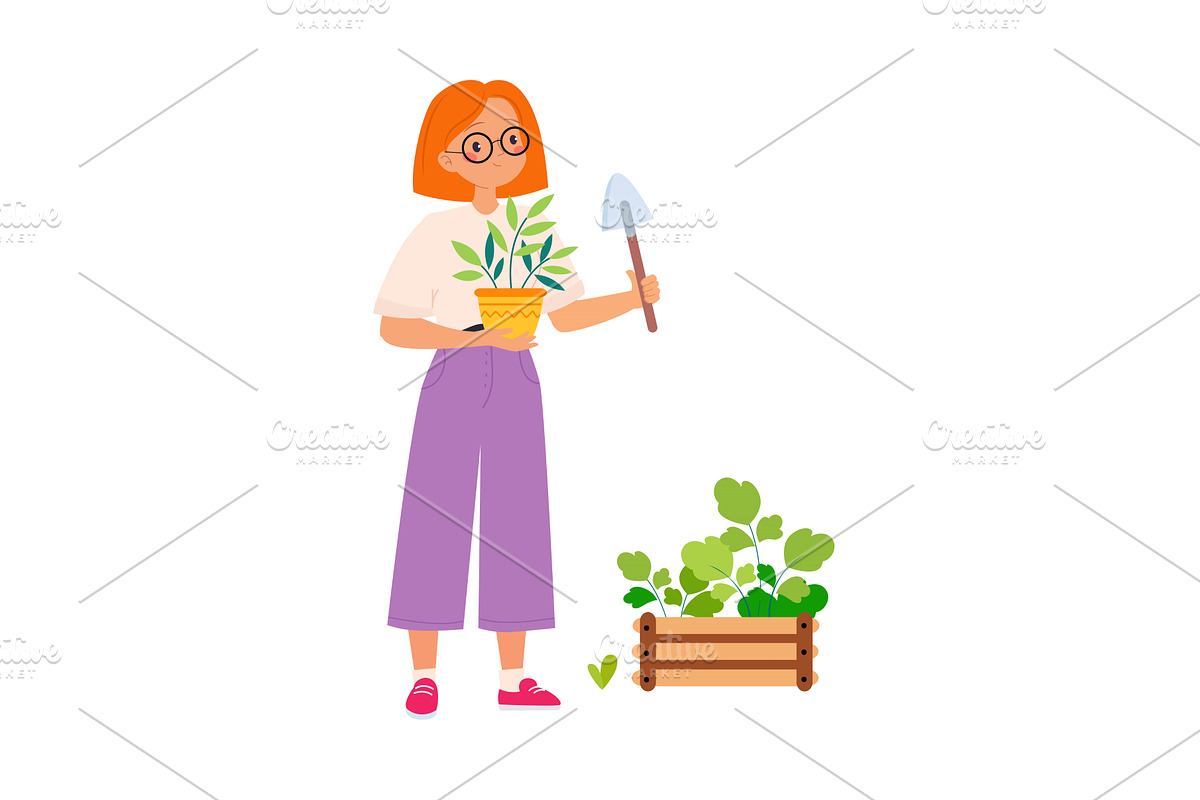 Ecology with Woman Character with, a Person Illustration by TopVectors