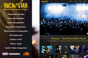 Rockstar - Music WordPress Theme