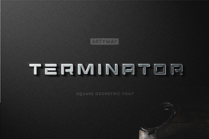 Terminator Headline Font, a Sans Serif Font by artyway