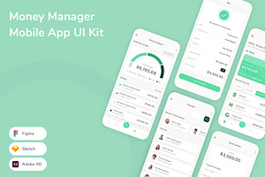 Money Manager Mobile App UI Kit